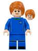 Soccer Player, Female, Blue Uniform, Light Nougat Skin, Dark Orange Side Bangs (idea142)
