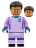 Soccer Goalie, Female, Lavender Uniform, Medium Nougat Skin, Short Black Hair (idea145)