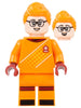 Soccer Goalie, Female, Orange Uniform, Light Nougat Skin, Orange Hair (idea146)