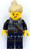 Viking Shield-Maiden - Dark Bluish Gray and Silver Armor, Dark Blue Legs with Trim, Tan Hair (idea170)