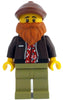 Photographer - Male, Dark Brown Jacket over Red Shirt, Olive Green Legs, Reddish Brown Cap, Dark Orange Beard (idea214)