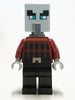 Illager (Pillager) - Dark Bluish Gray Neck Bracket and Tile with Clip (min079)