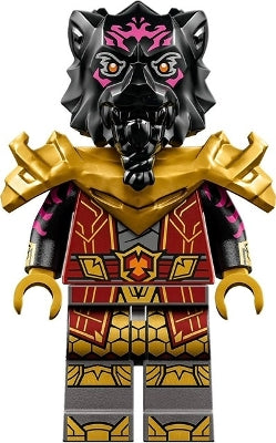 Lord Ras - Dark Red Robe, Pearl Gold Shoulder Armor (njo0812)
