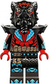 Lord Ras - Red Markings and Muscles, Pearl Dark Gray Shoulder Armor (njo0893)
