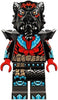Lord Ras - Red Markings and Muscles, Pearl Dark Gray Shoulder Armor (njo0893)