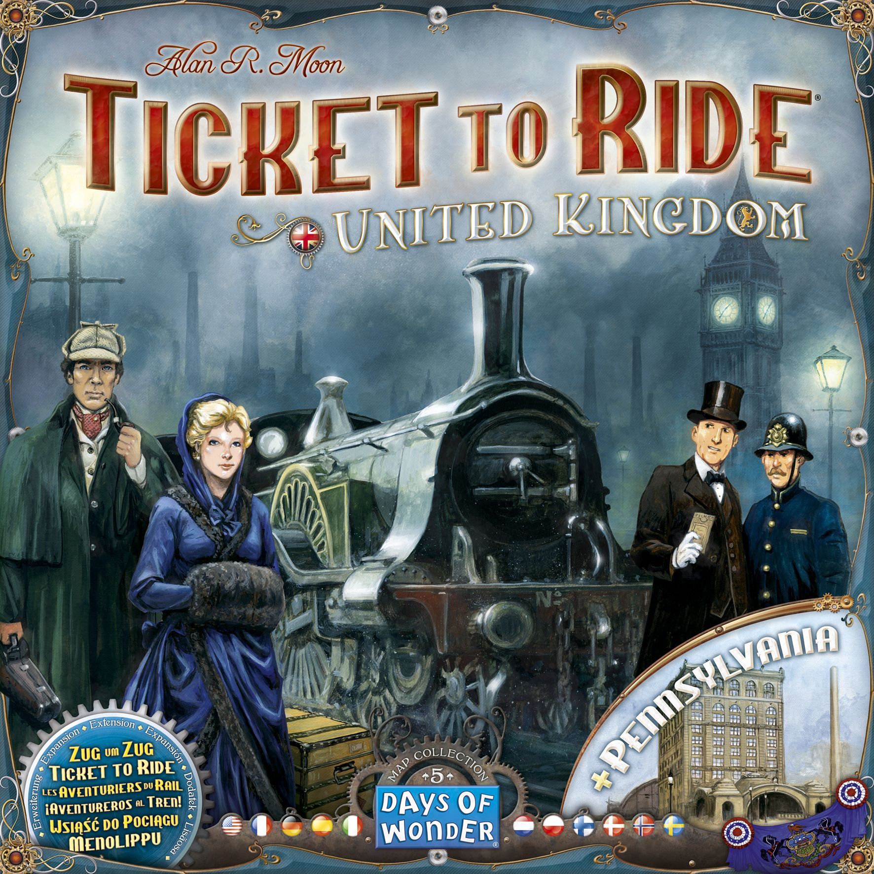 Box cover for Ticket to Ride Map Collection 5: United Kingdom & Pennsylvania