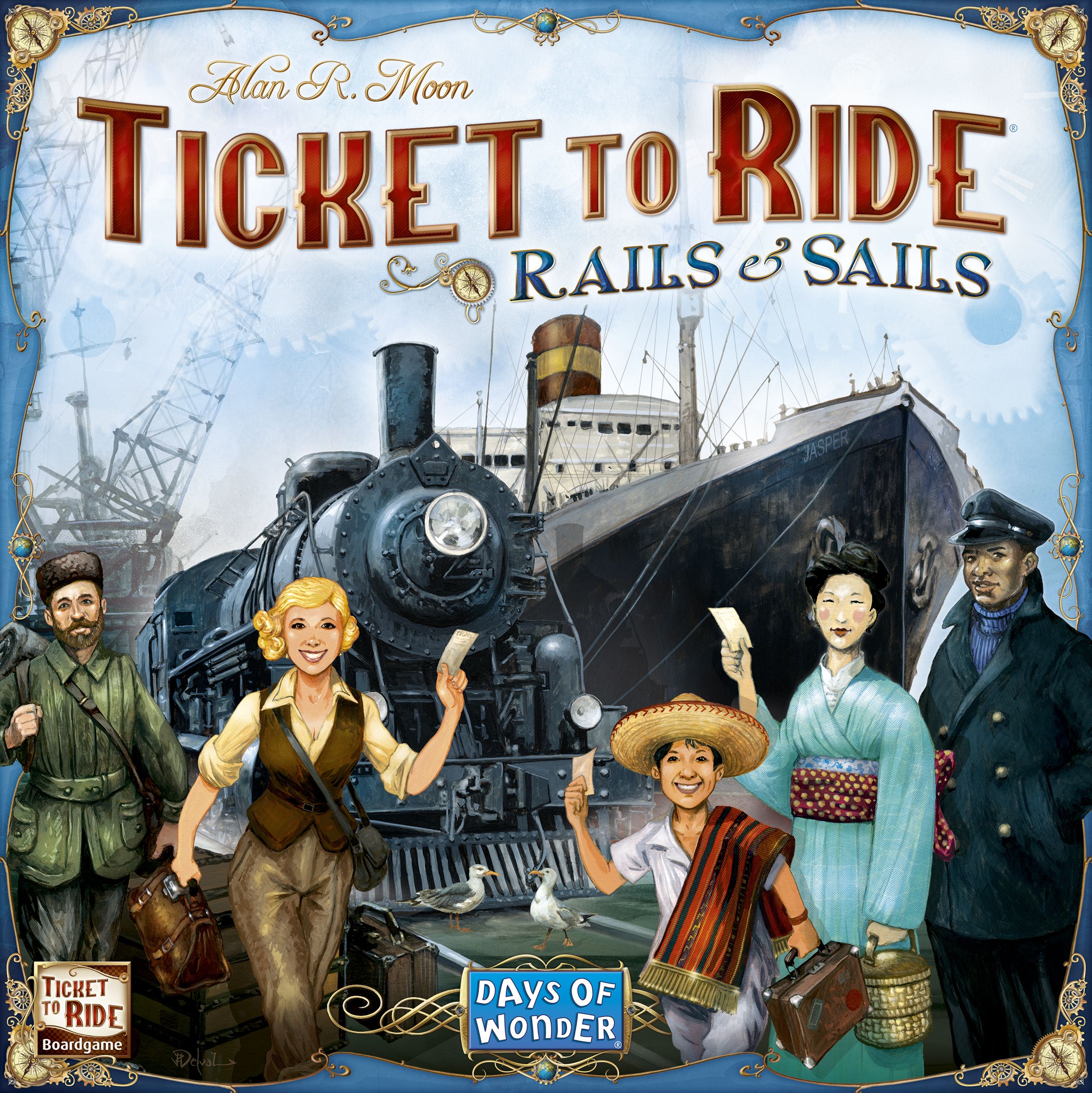 Box cover for Ticket to Ride: Rails & Sails