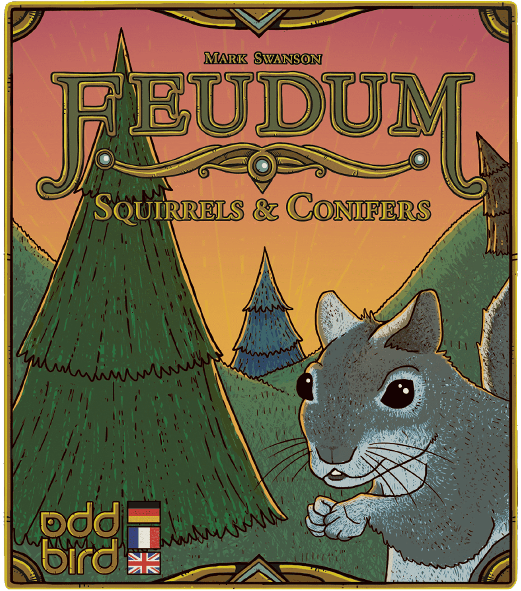 Box cover for Feudum: Squirrels and Conifers