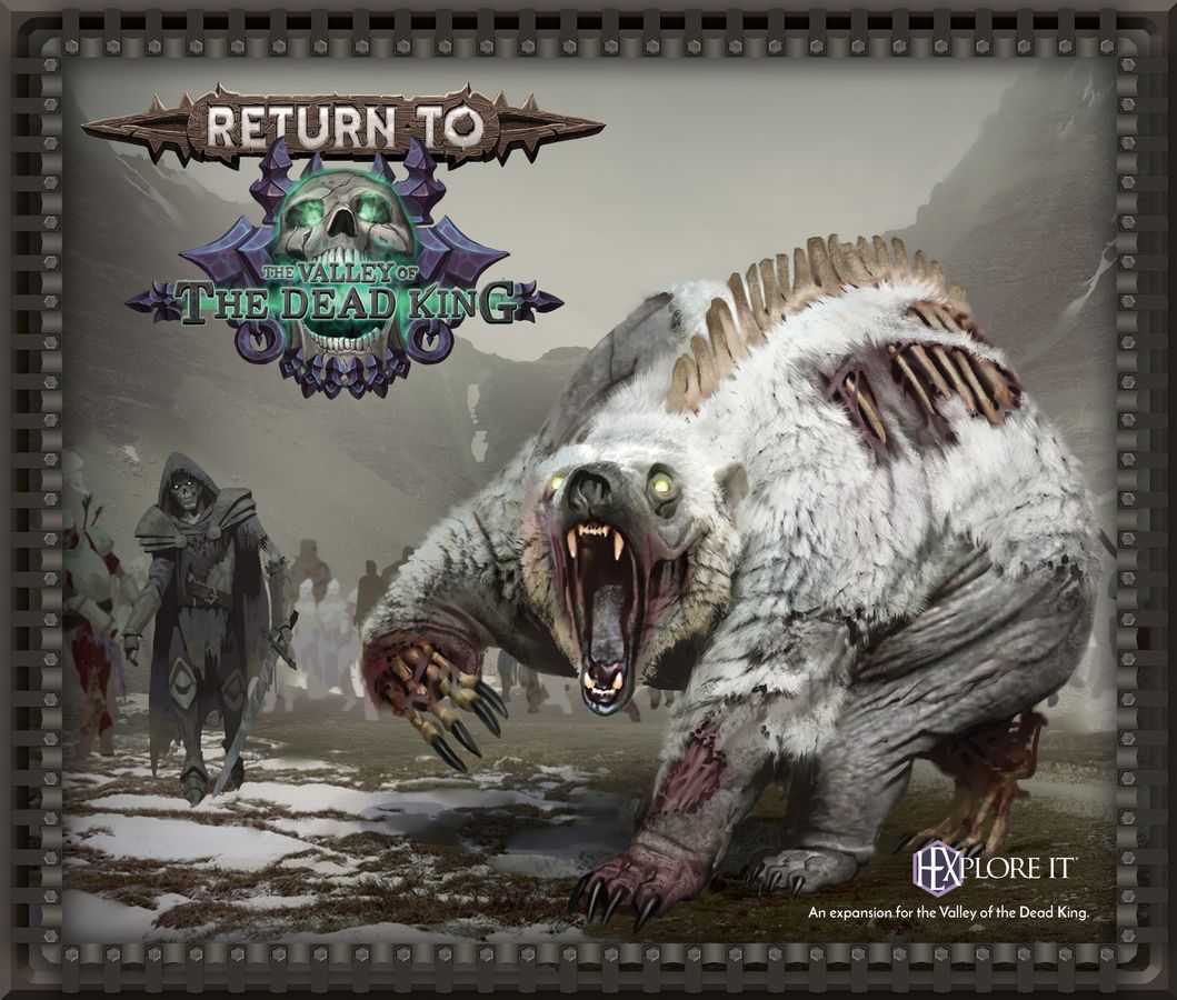 Box cover for HEXplore It: The Valley of the Dead King – Return to the Valley of the Dead King