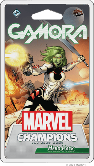 Box cover for Marvel Champions: The Card Game – Gamora Hero Pack