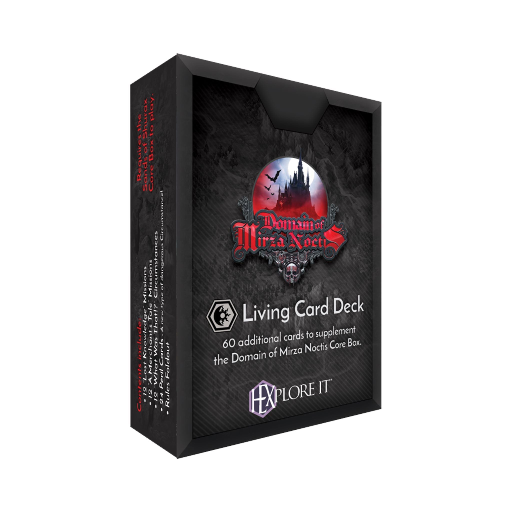 Box cover for HEXplore It: The Domain of Mirza Noctis – Living Card Deck