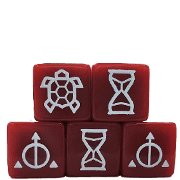 Box cover for Ashes Reborn: Rise of the Phoenixborn – Time Dice 5-Pack
