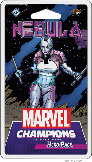 Box cover for Marvel Champions: The Card Game – Nebula Hero Pack