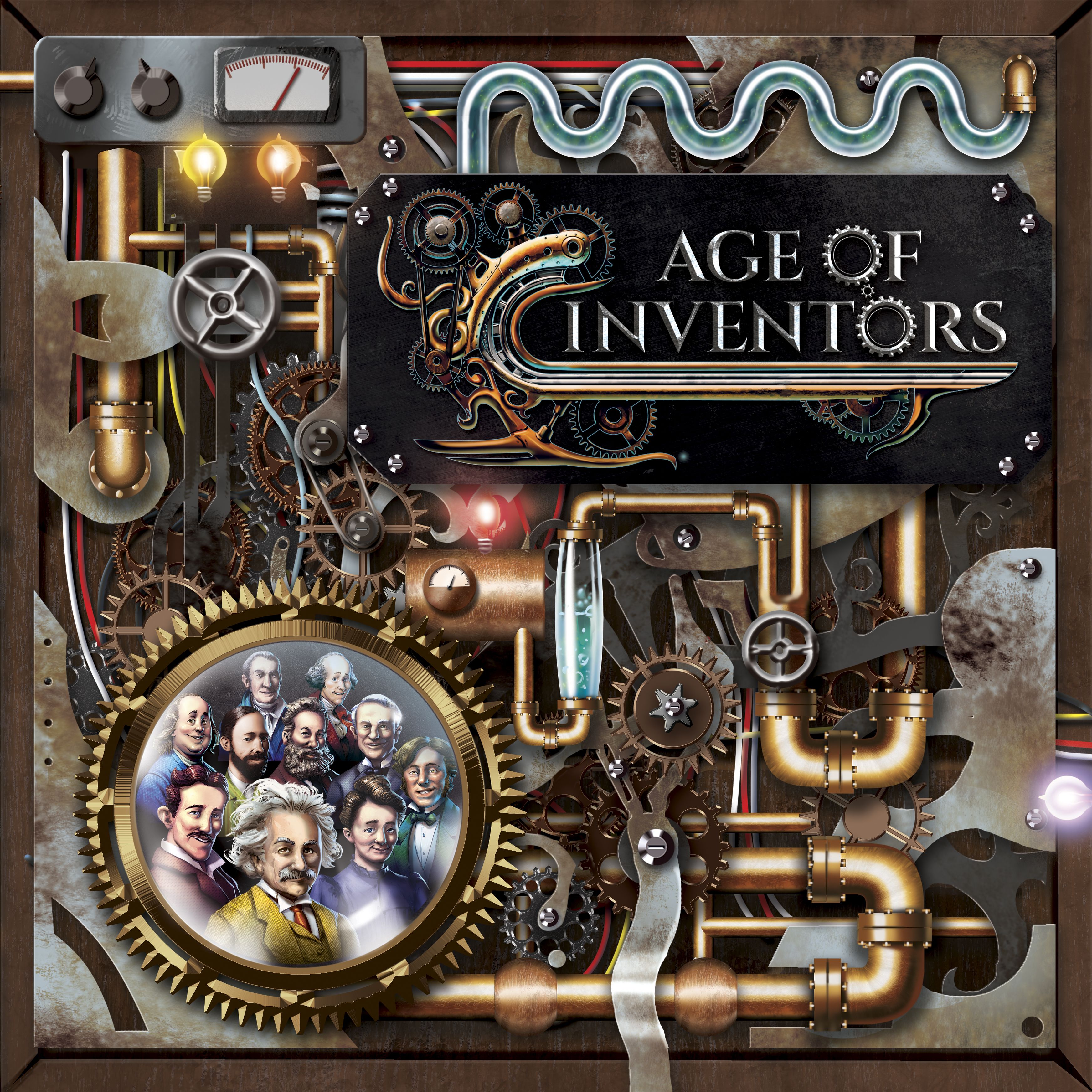 Box cover for Age of Inventors