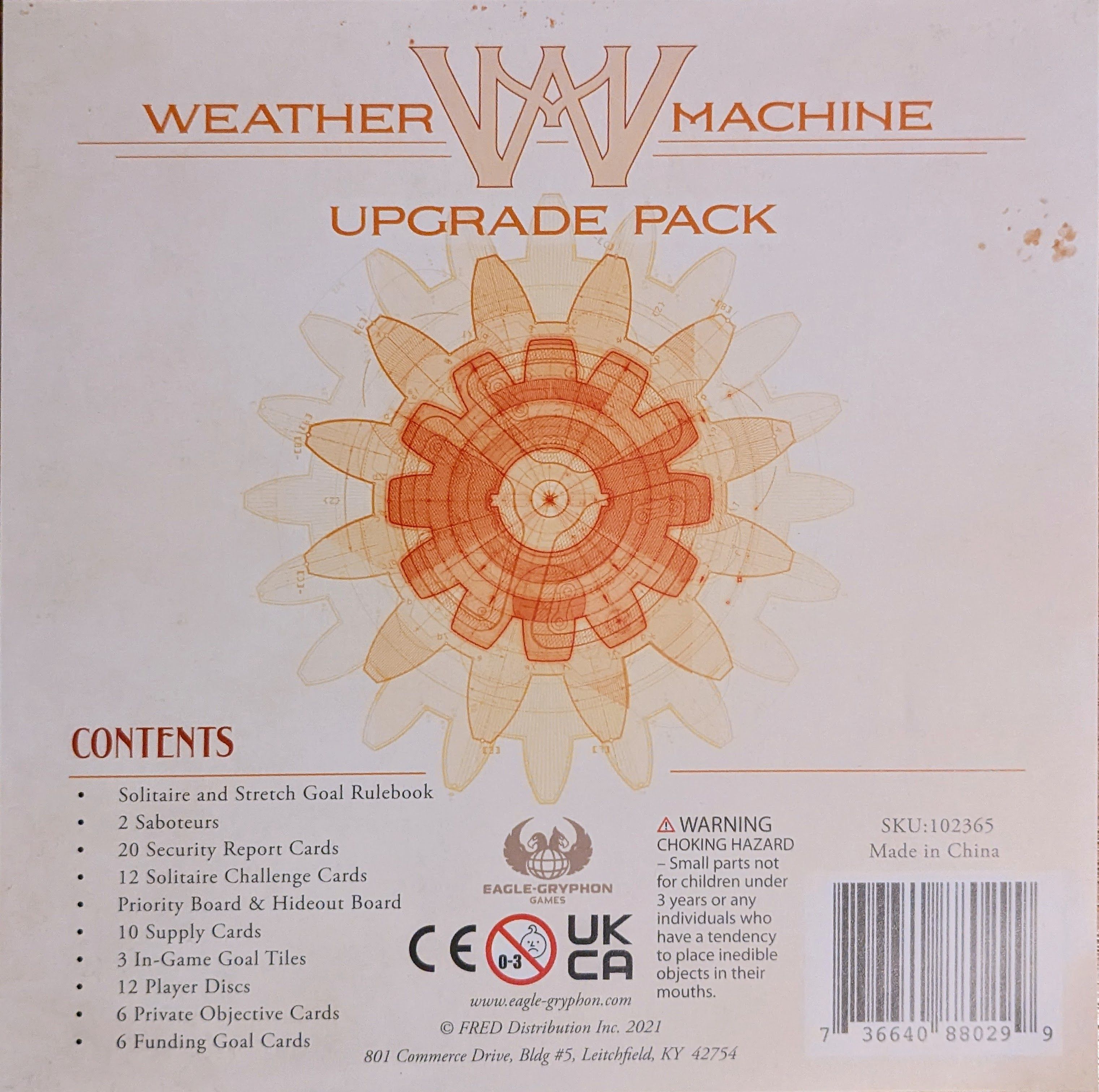 Box cover for Weather Machine: Upgrade Pack