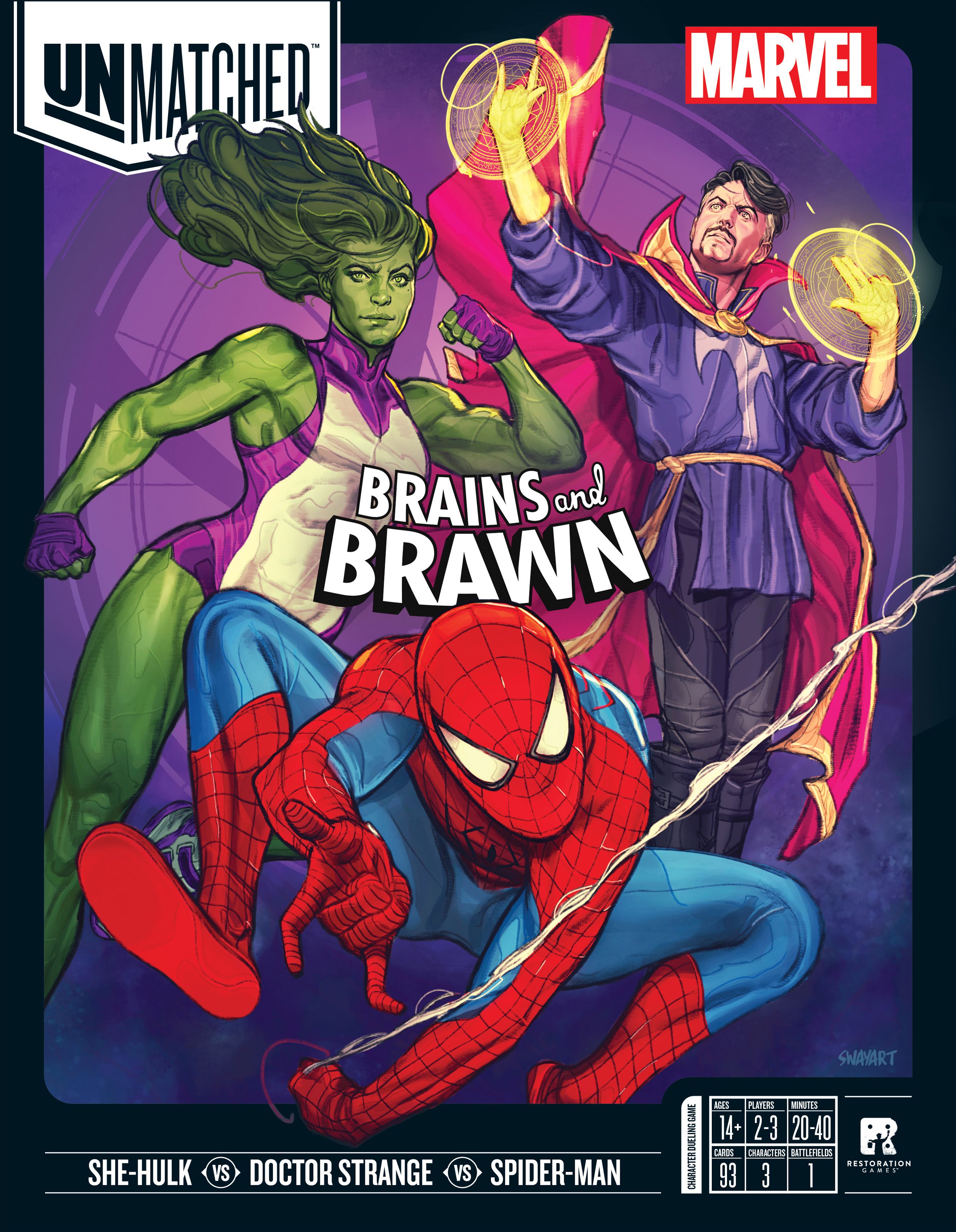 Box cover for Unmatched: Brains and Brawn
