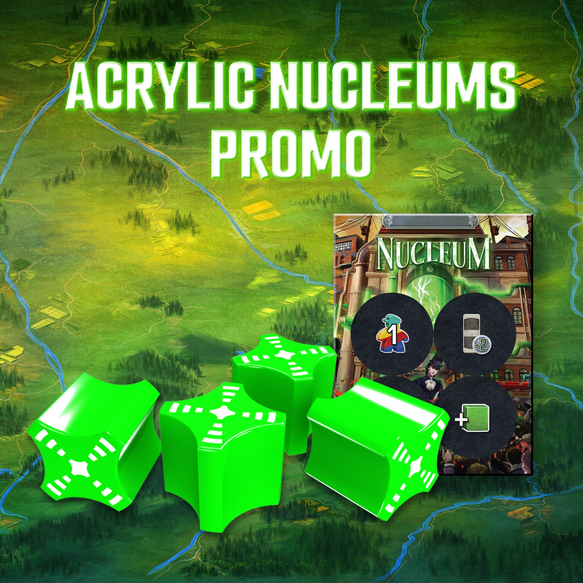 Box cover for Nucleum - Acrylic Nucleums Promo