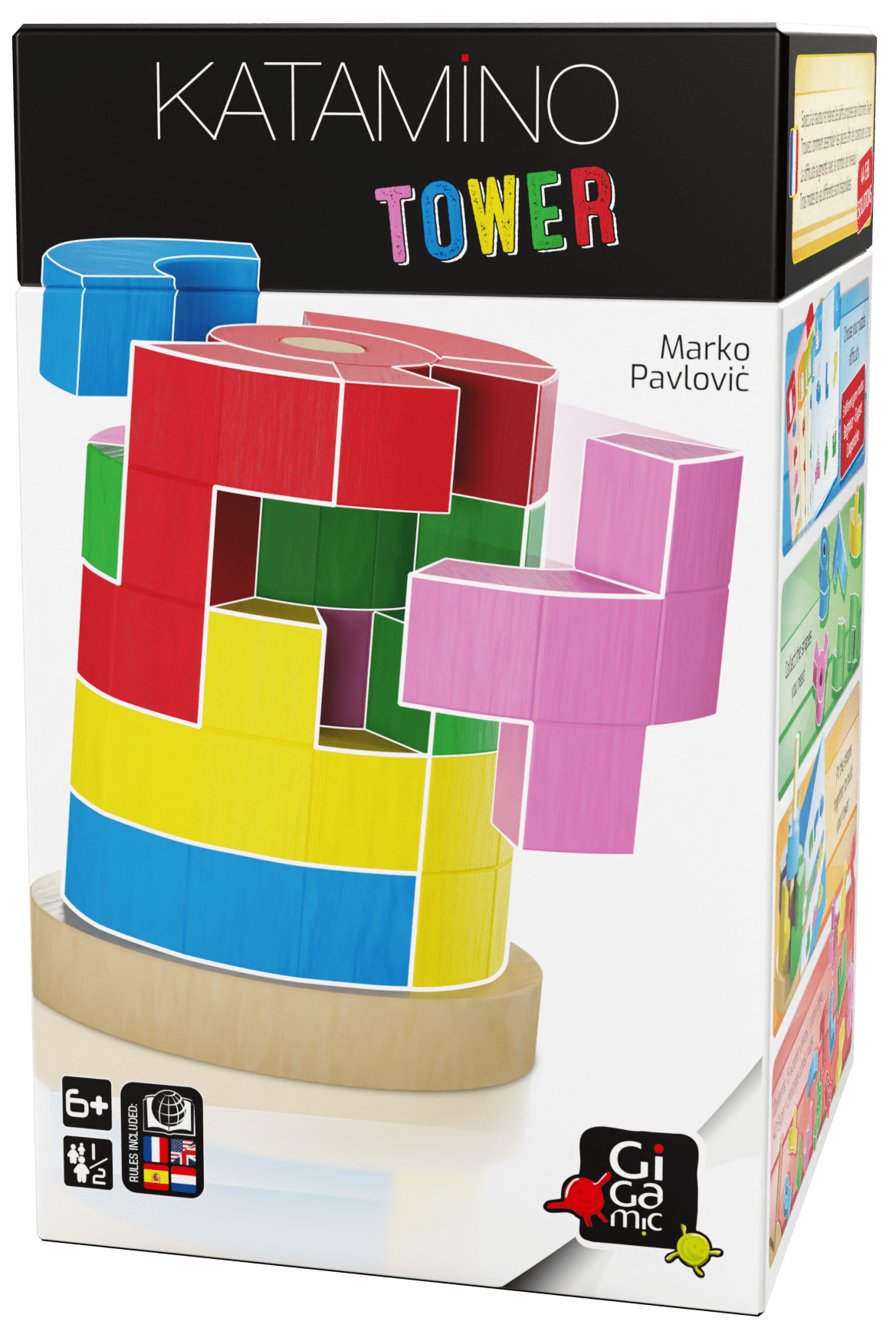 Box cover for Katamino Tower