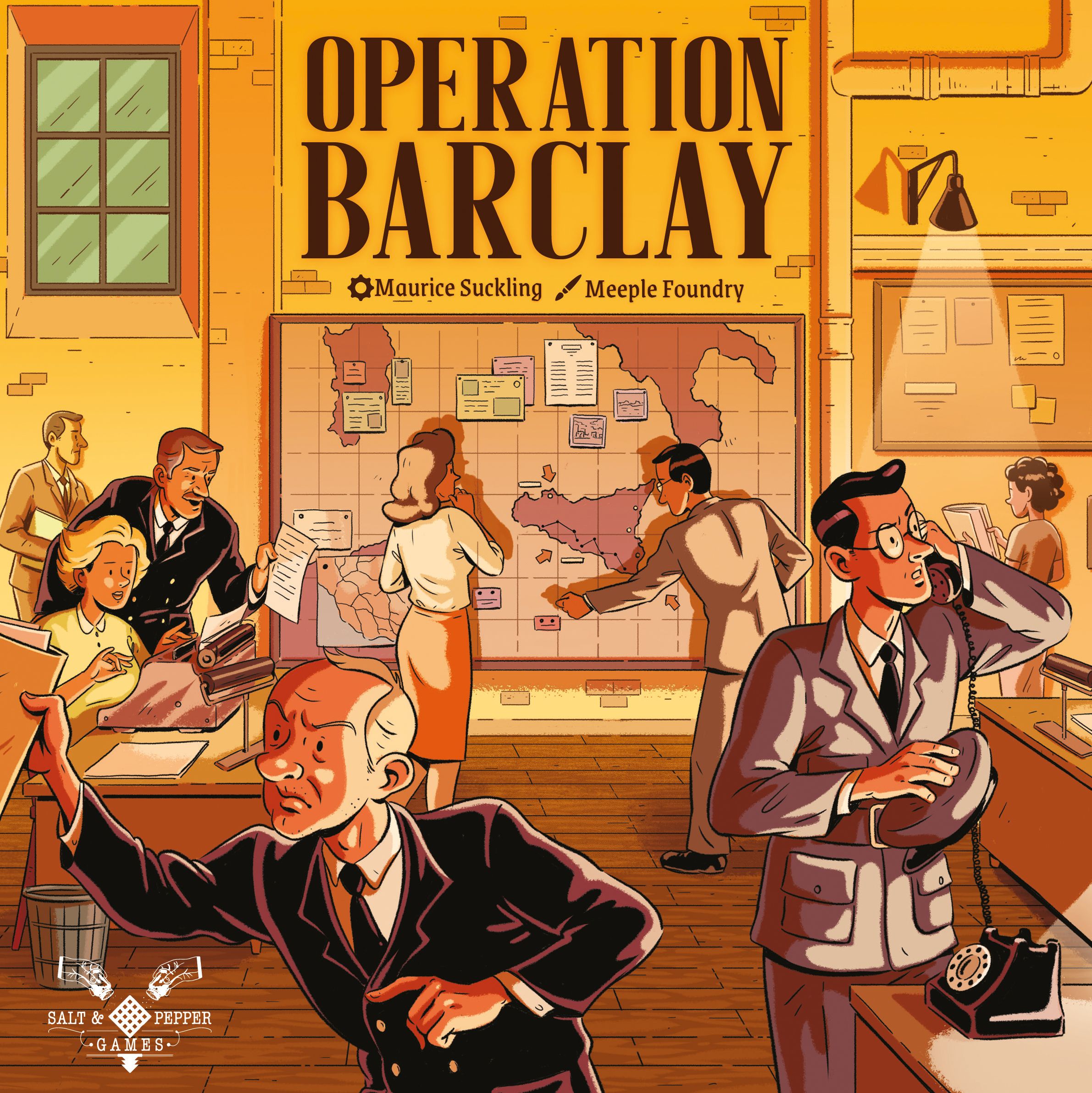 Box cover for Operation Barclay