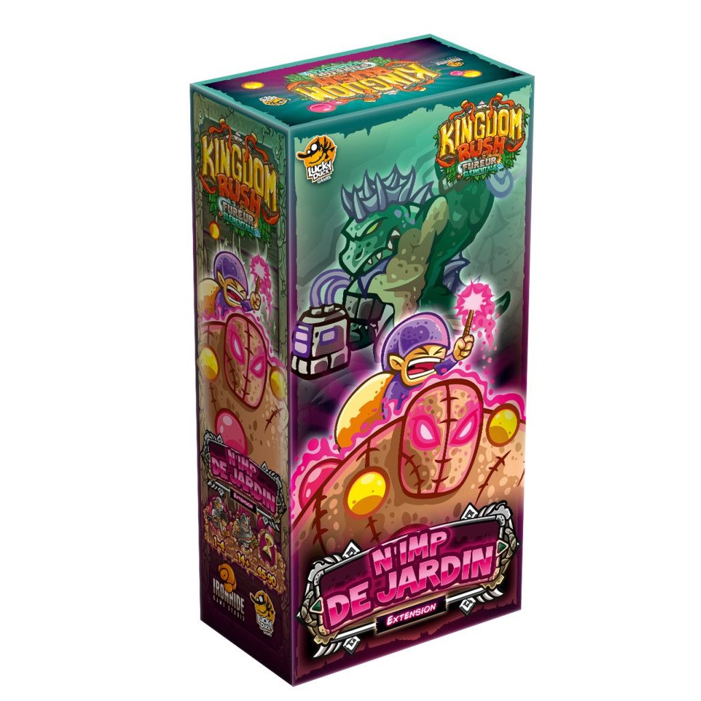 Box cover for Kingdom Rush: Elemental Uprising – Gnomish Gnonsense Expansion