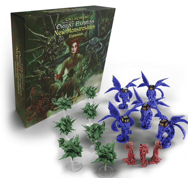 Box cover for Horror on the Orient Express: The Board Game – New Monstrosities Expansion