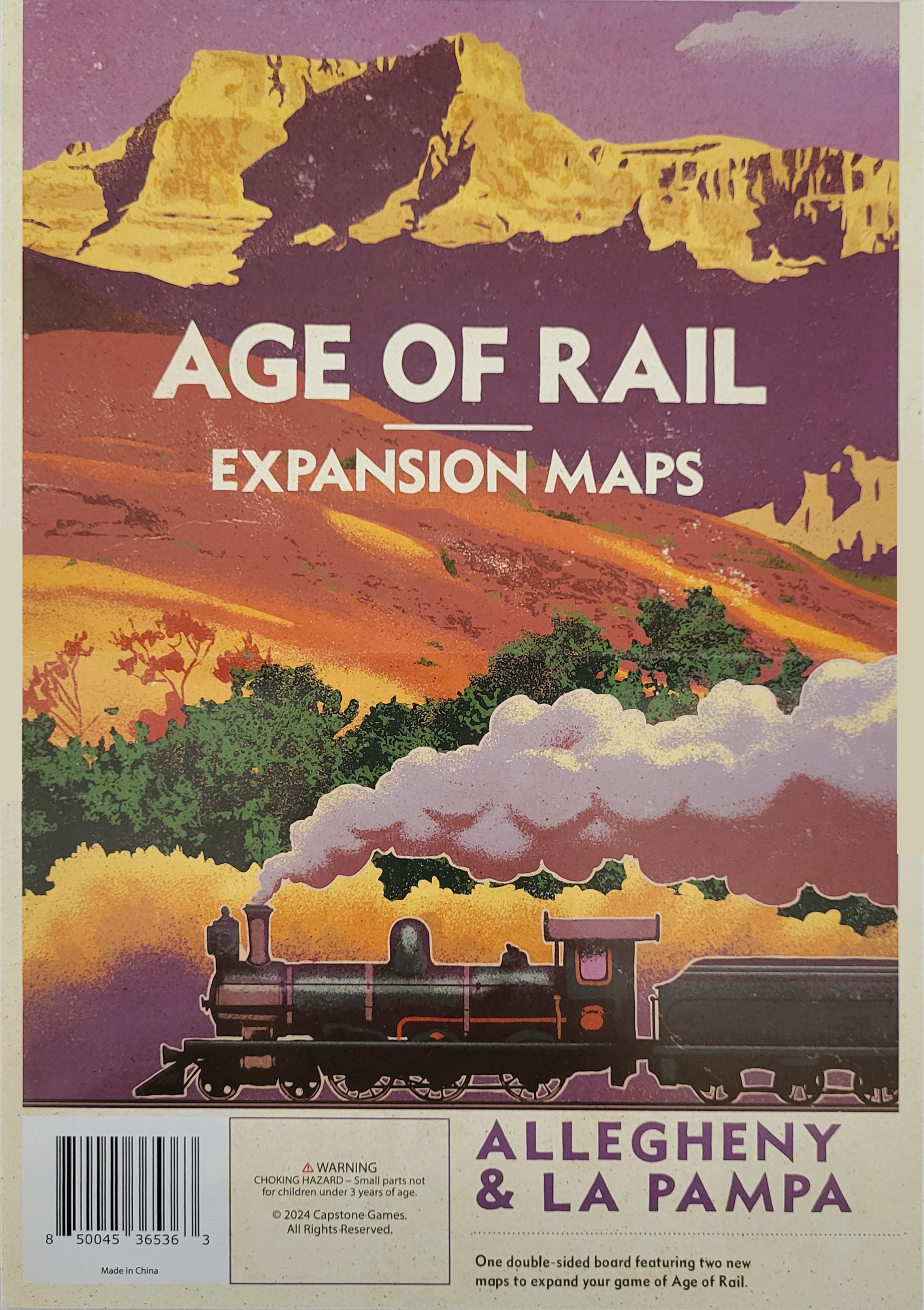 Box cover for Age of Rail: South Africa – Expansion Maps: Allegheny & La Pampa