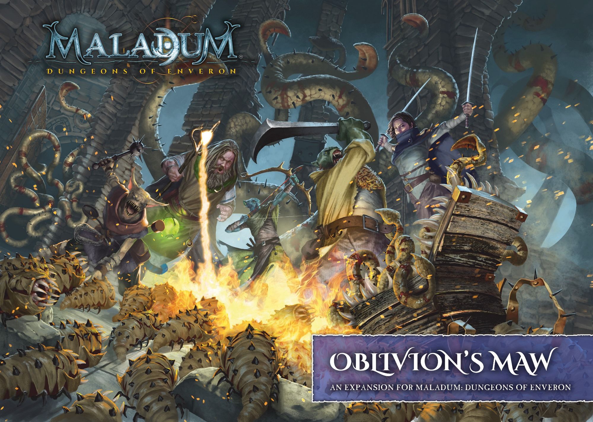 Box cover for Maladum: Dungeons of Enveron – Oblivion's Maw