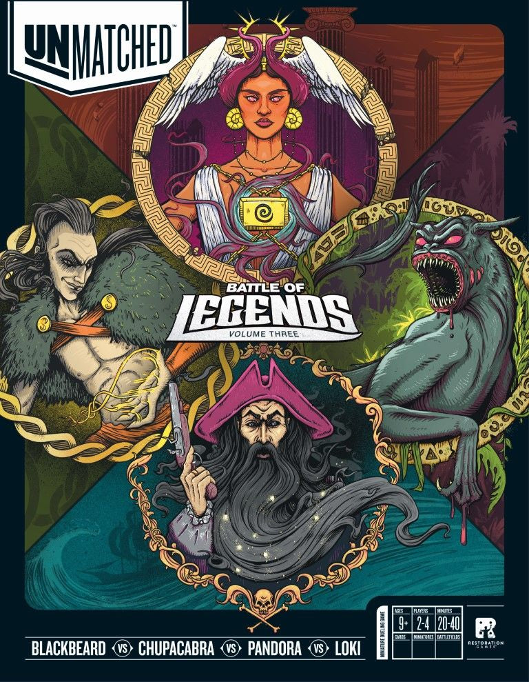 Box cover for Unmatched: Battle of Legends, Volume Three