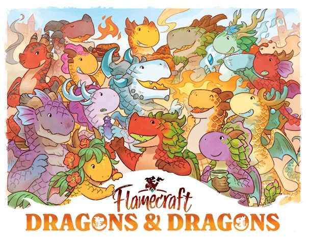 Box cover for Flamecraft: Dragons & Dragons