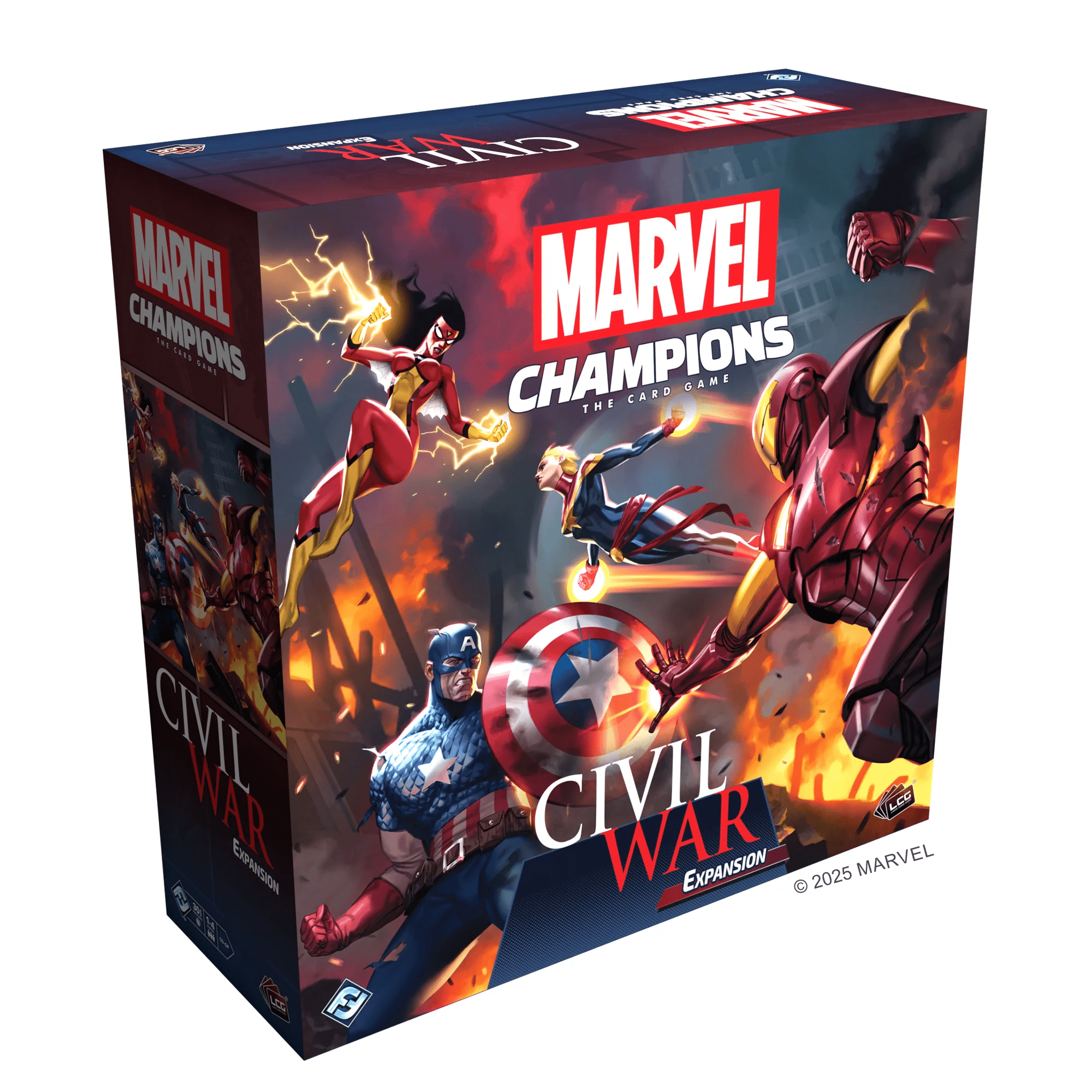 Box cover for Marvel Champions: The Card Game – Civil War Expansion