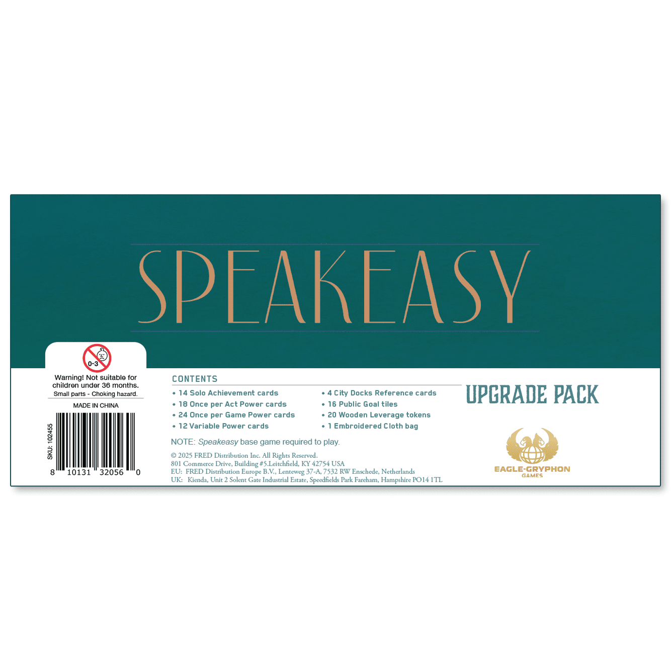 Box cover for Speakeasy: Upgrade Pack