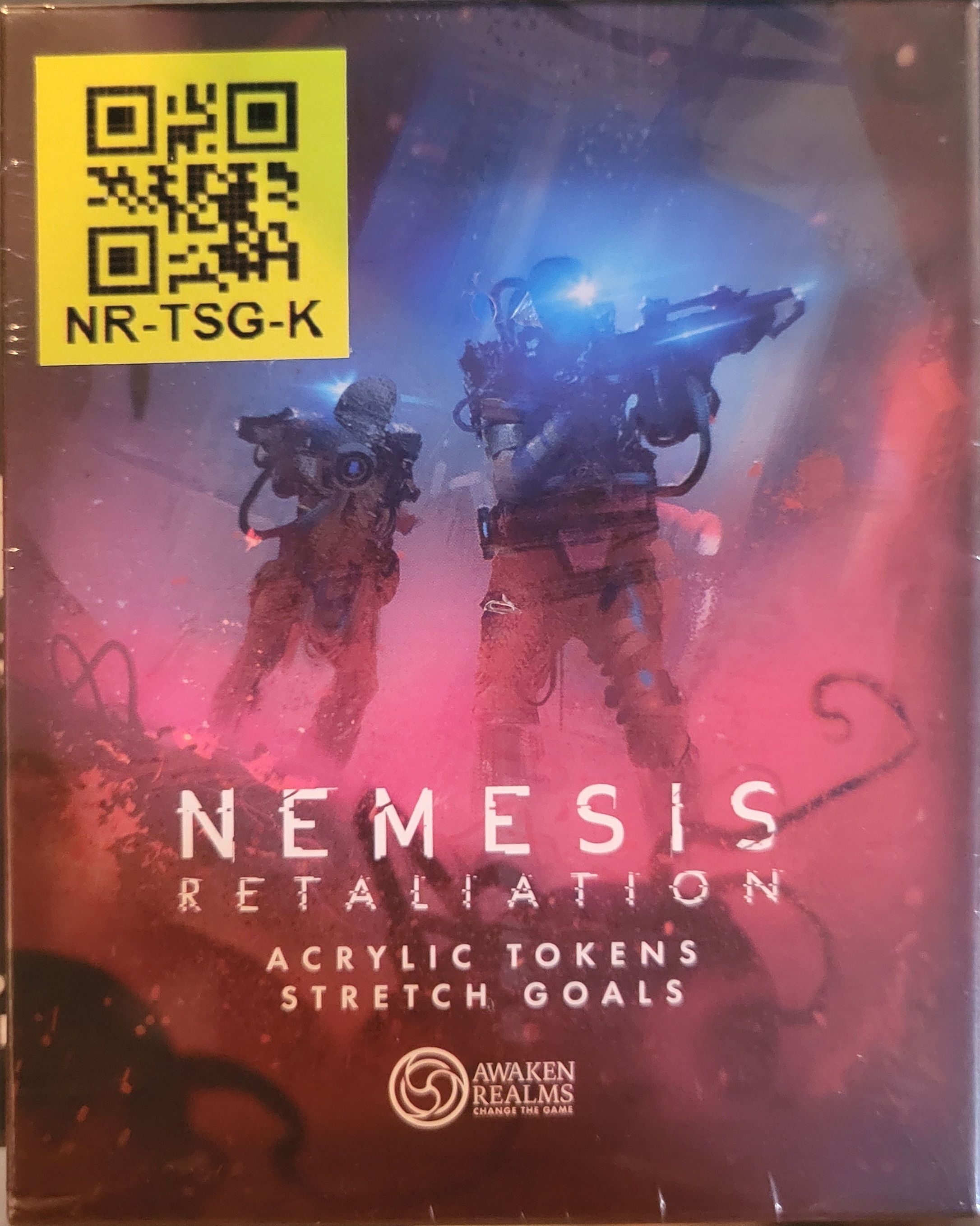 Box cover for Nemesis: Retaliation – Acrylic Tokens: Stretch Goals