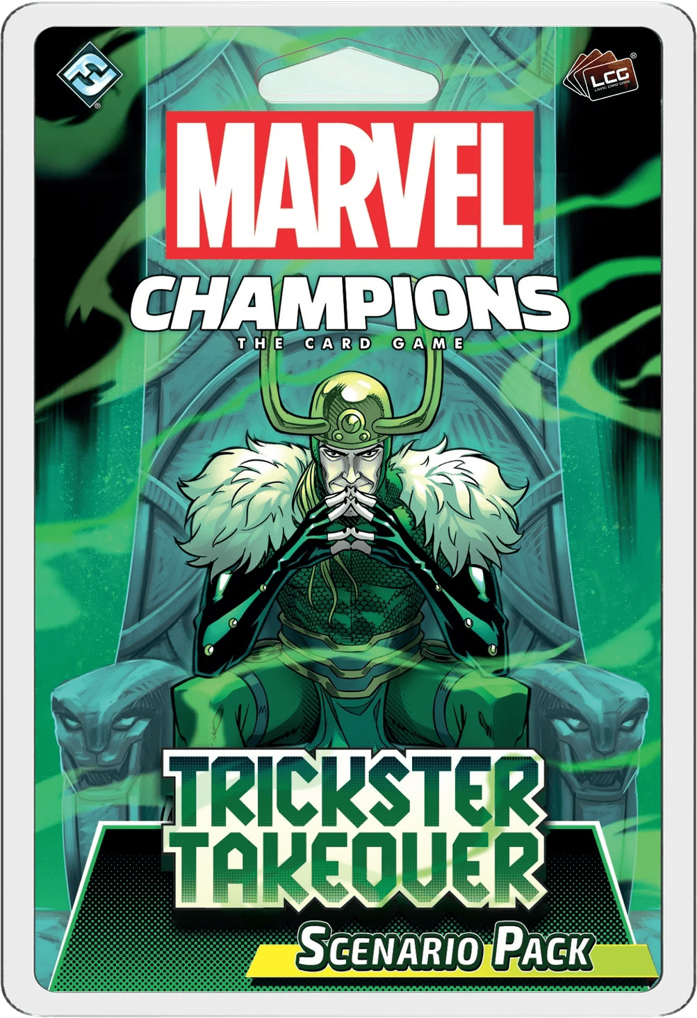 Box cover for Marvel Champions: The Card Game – Trickster Takeover Scenario Pack