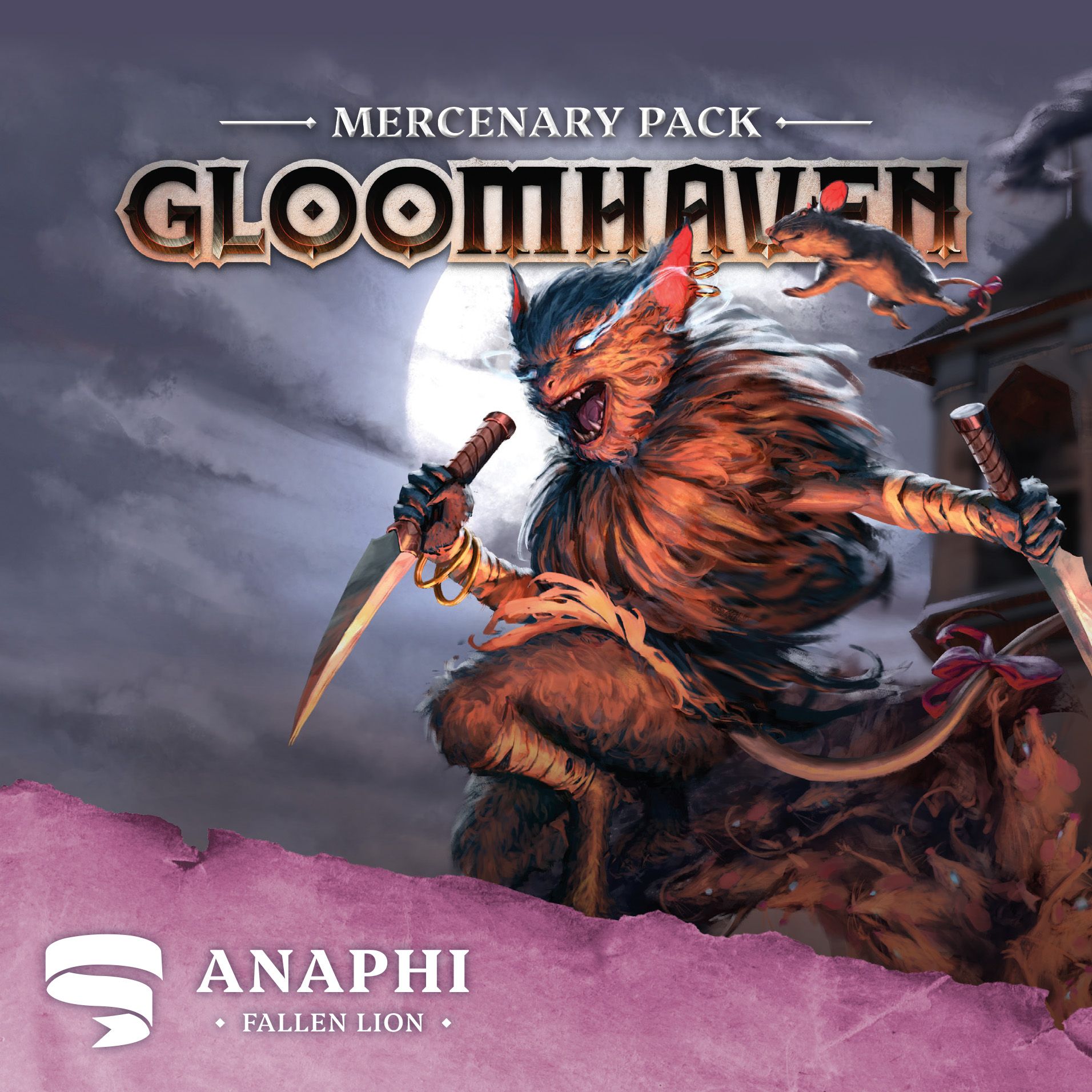 Box cover for Gloomhaven: Mercenary Pack – Anaphi, Fallen Lion