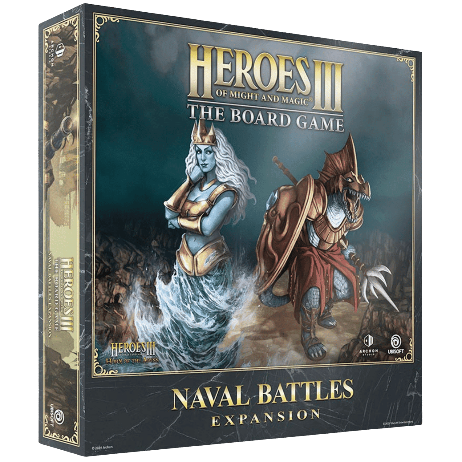 Box cover for Heroes of Might and Magic III: The Board Game – Naval Battles Expansion