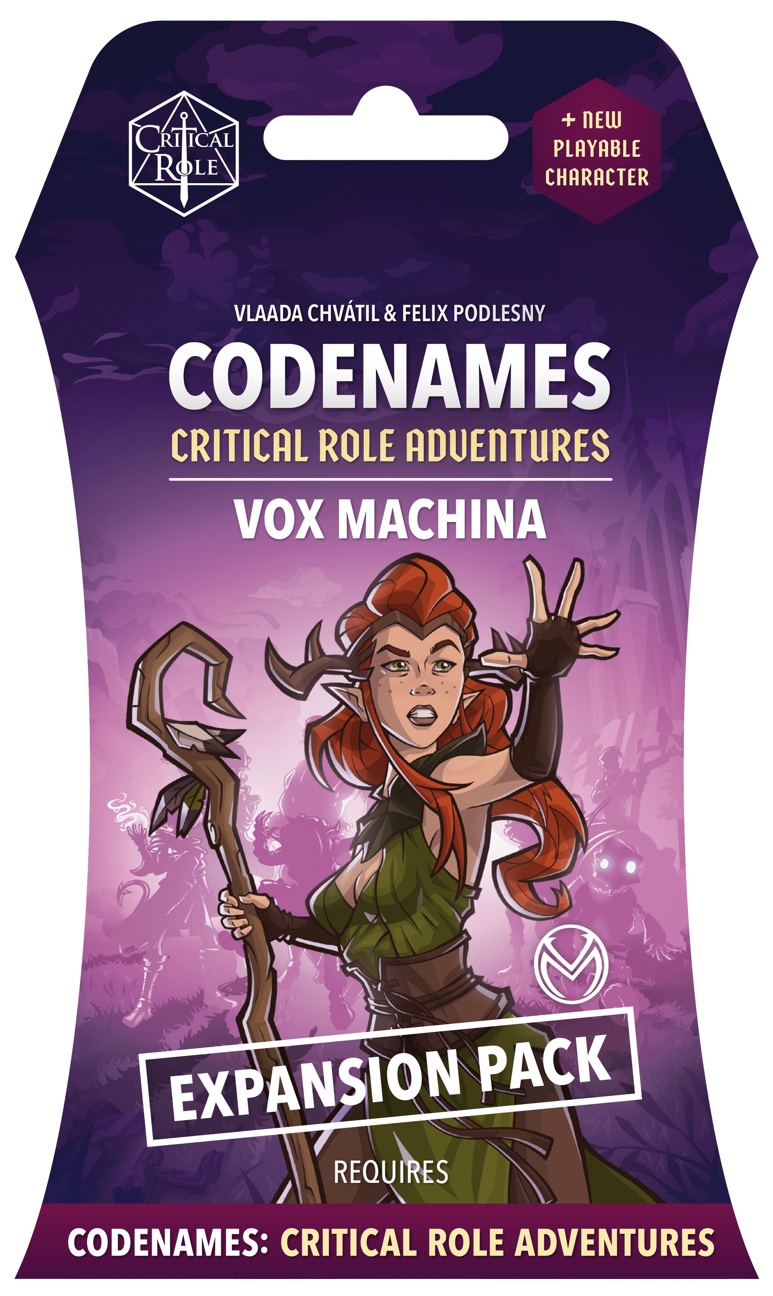 Box cover for Codenames: Critical Role Adventures – Vox Machina Expansion Pack
