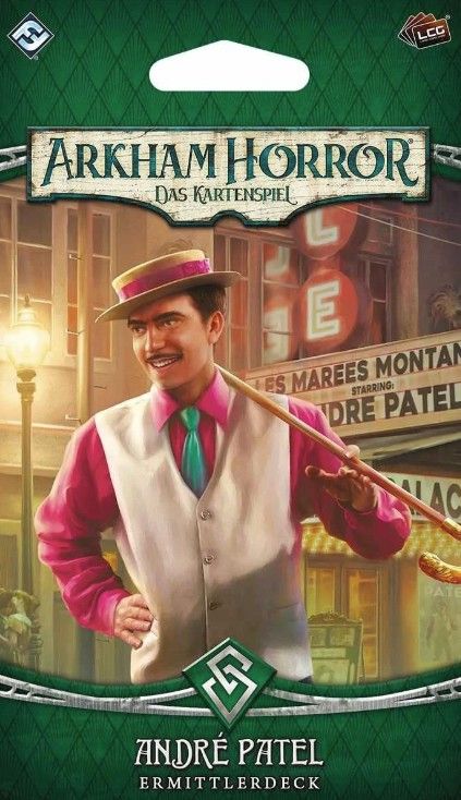 Box cover for Arkham Horror: The Card Game – André Patel Investigator Deck