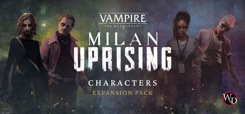 Box cover for Vampire: The Masquerade – Milan Uprising: Playable Character Expansion Pack