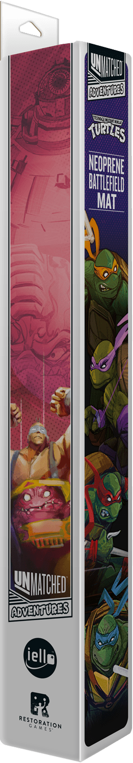 Box cover for Unmatched Adventures: Teenage Mutant Ninja Turtles – Neoprene Battlefield Mat