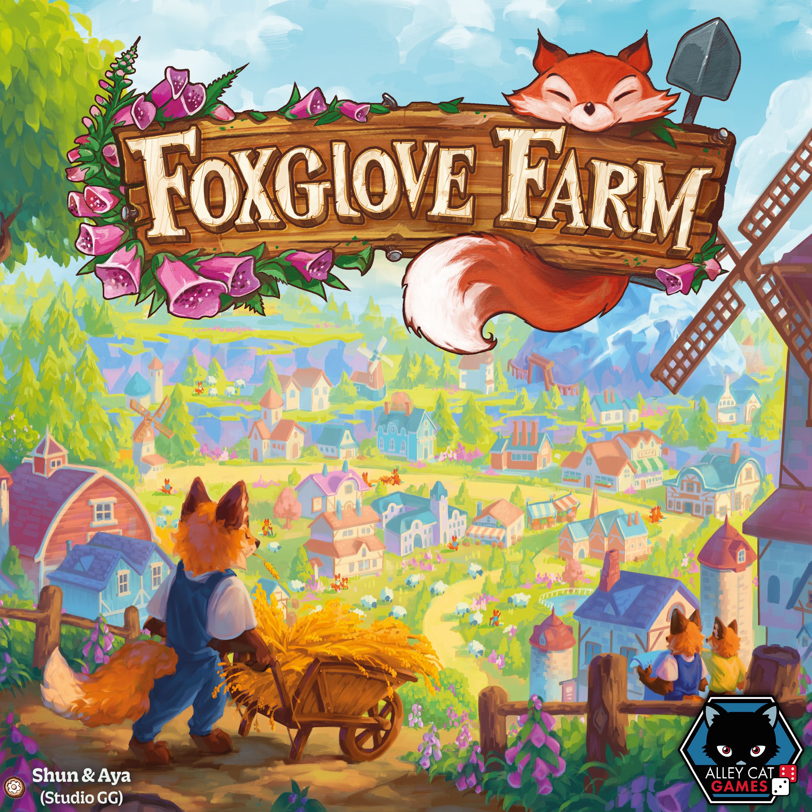 Box cover for Foxglove Farm