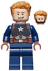 Captain America - Dark Blue Suit, Reddish Brown Hands, Hair, Dark Brown Eyebrows, Chin Strap (sh0729)