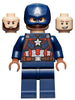 Captain America - Dark Blue Suit, Reddish Brown Hands, Helmet (sh0736)