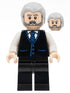 Alfred Pennyworth - Black Vest, Light Bluish Gray Hair, Dark Bluish Gray Beard (sh0789)