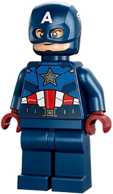 Captain America - Dark Blue Suit, Dark Red Hands, Helmet (sh0852)