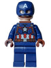 Captain America - Dark Blue Suit, Reddish Brown Hands, Helmet, Reddish Brown Neck Bracket (sh0973)