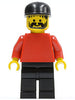 Plain Red Torso with Red Arms, Black Legs, Black Cap (soc007)