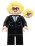 Soccer Coach - Black Suit, Glasses, Bright Light Yellow Hair (soc168)