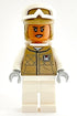Hoth Rebel Trooper Dark Tan Uniform and Helmet, White Legs and Backpack, Female (sw1185)