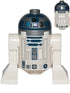 Astromech Droid, R2-D2, Flat Silver Head, Dark Pink Dots, Large Receptor, Back Printing (sw1202)