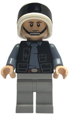 Rebel Fleet Trooper - Male, Vest with Pockets, Black Neck, Dark Brown Eyebrows (sw1391)